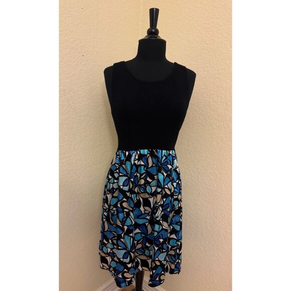 Scarlett Tank Dress Black and Floral Print - Sz 8 - Picture 4 of 12